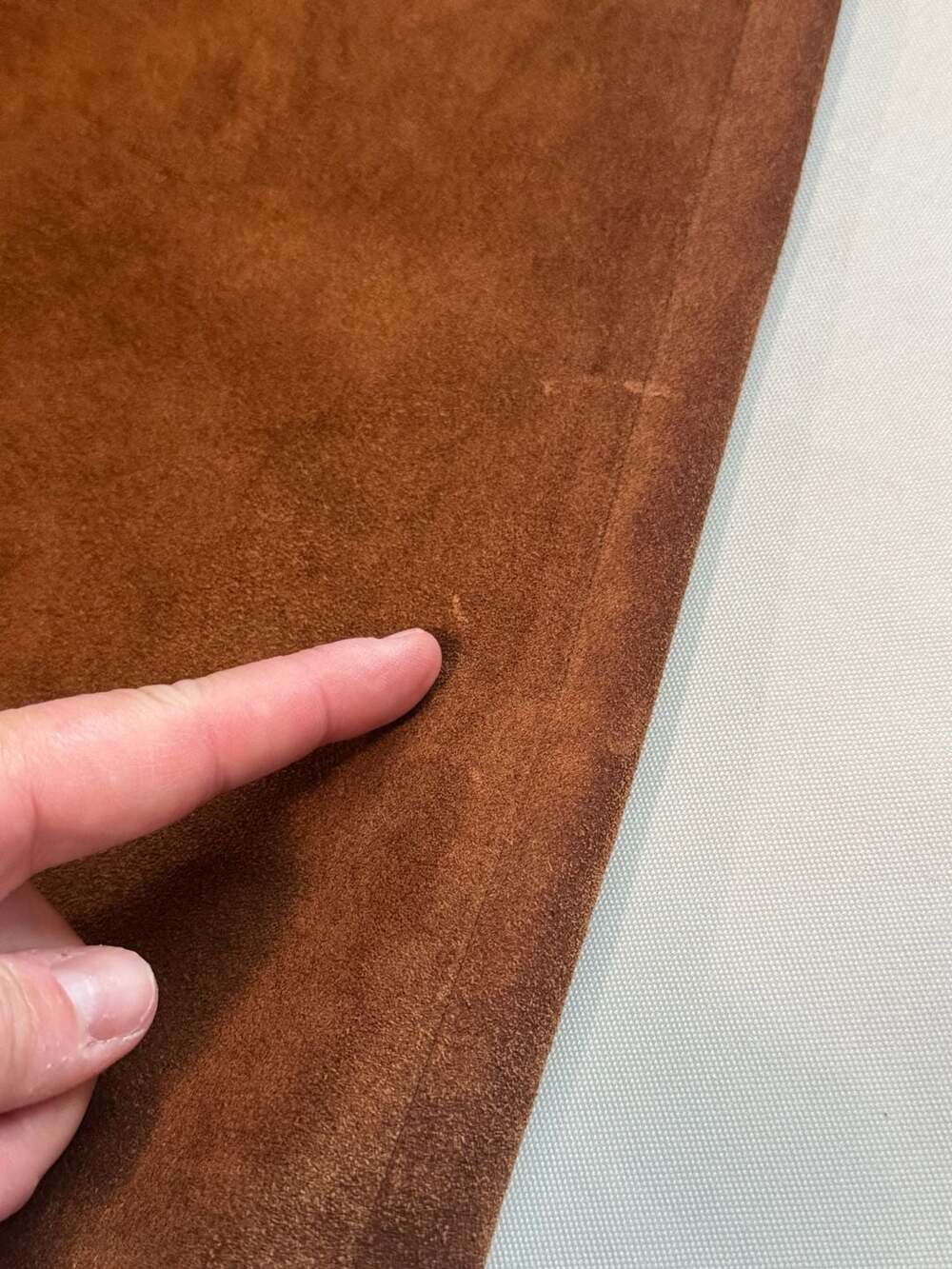 Y2K Suede Leather Mini Skirt Western Boho 70s Moto Brown Women’s Size 6 - Picture 10 of 12